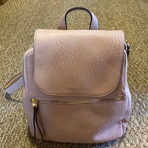 Rose Gold Calvin Klein Elaine Backpack Perfect Condition